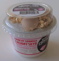 Crunchy granola creamy skyr