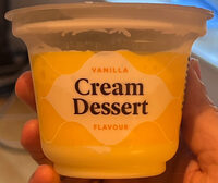 Vaniljepudding med krem