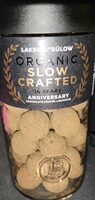 Organic slow crafted anniversary chocolate coated liquorice