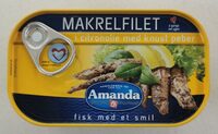 Amanda Makrelfilet i citronolie m. knust peber