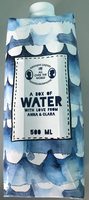 A box of water with love from Anna & Clara