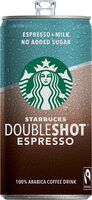 Doubleshot café espresso con leche sin azúcar añadido