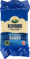 Arla Klovborg Danbo Skæreost mellemlagret 45+