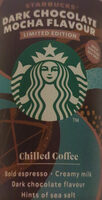 Dark chocolate mocha flavour chilled coffee