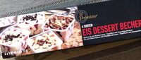 4 Sorten Eis Dessert Becher
