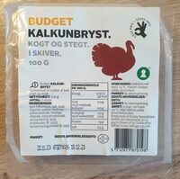 Kalkunbryst kogt og stegt. I skiver