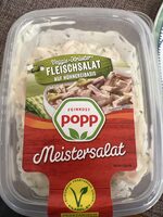 Veggie-Kräuter Fleischsalat auf Hühnereibasis