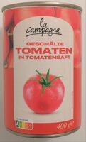 Geschälte Tomaten in Tomatensaft