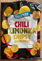 Chipsy karbowane chili limonka