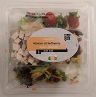 Salatbox Hähnchen mit Senfdressing