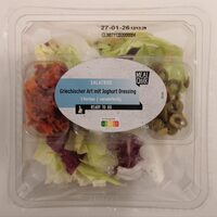Salatbox Griechischer Art mit Joghurt Dressing
