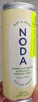 Sparkling water & organic pressed fruit