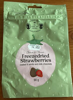 Freezedried Strawberries coated in white and milk chocolate