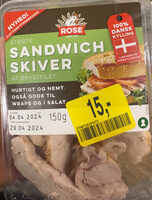 Rose Sandwich Kyllingeskiver af Kyllingebrystfillet
