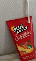SUNLOLLY SMOOTHIE (strawberry and banana mix)