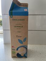 Økologisk letmælk