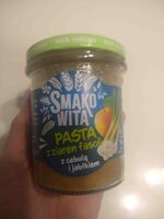 Pasta z ziaren fasoli z cebulą i jabłkiem