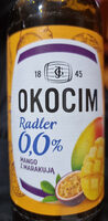 Okocim 0,0% mango z marakują - mix piwa bezalkoholowego z lemoniadą o smaku mango i marakui