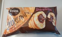 Croissant with cocoa cream filling