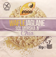 Wafle jaglane sól morska & chia
