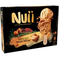 Glaces chocolat blanc et caramel pécan4 x (66g /90 ml)