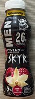 High-protein raspberry - vanilla drinking yogurt