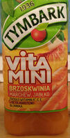 Sok z brzoskwiń, marchwi i jabłek z dodatkiem witamin C i E.