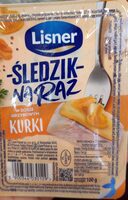 Śledzik na raz w sosie grzybowym kurki