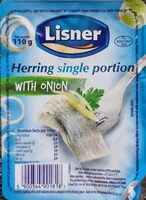 Herring single portion with onion