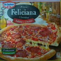 Pizza z salami i chorizo, głęboko mrożona