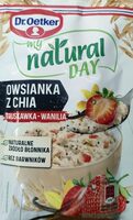 My natural day - Owsianka z chia truskawka - wanilia