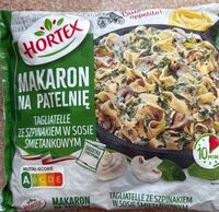 Makaron na patelnię tagliatelle ze szpinakiem w sosie śmietankowym