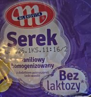 Serek homogenizowany waniliowy z dodatkiem pokruszonej laski wanilii