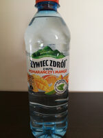 Żywiec Zdrój z Nutą. Napój niegazowany o smaku pomarańczy i mango.