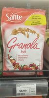 Granola fruit strawberry cranberry cherry