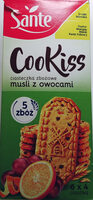 Ciasteczka zbożowe musli z owocami.