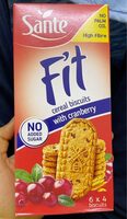 Cereal biscuits with cranberry