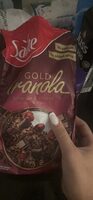 Gold granola brownie et cherry