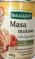 Masa makowa z białego maku o smaku marcepanowym