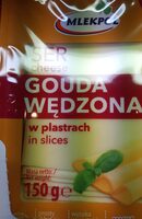 Cheese Mlekpol Gouda Smoked Slices 150G 1 / 12