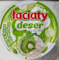 Łaciaty deser o smaku kiwi z nutą matchy