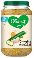Olvarit 8+ Maanden Courgette Witvis Rijst 200g