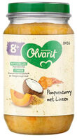 Olvarit 8+ Maanden Pompoen Curry met Linzen