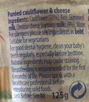 Cow & Gate Caulifower Cheese Baby Food