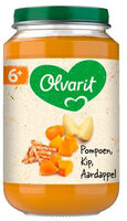 Pompoen kip aardappel