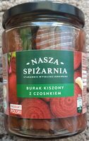 Burak kiszony z czosnkiem