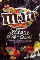 Chocolat noir et cacahuète
