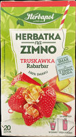 Herbatka na zimno Truskawka Rabarbar