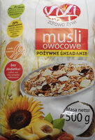 Musli owocowe pożywne śniadanie.