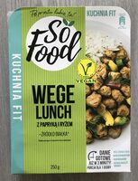 Wege lunch z papryka i ryżem